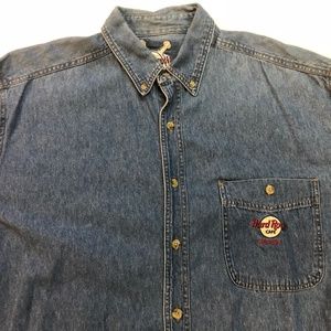Vintage Hard Rock Cafe Denim Trucker Jacket